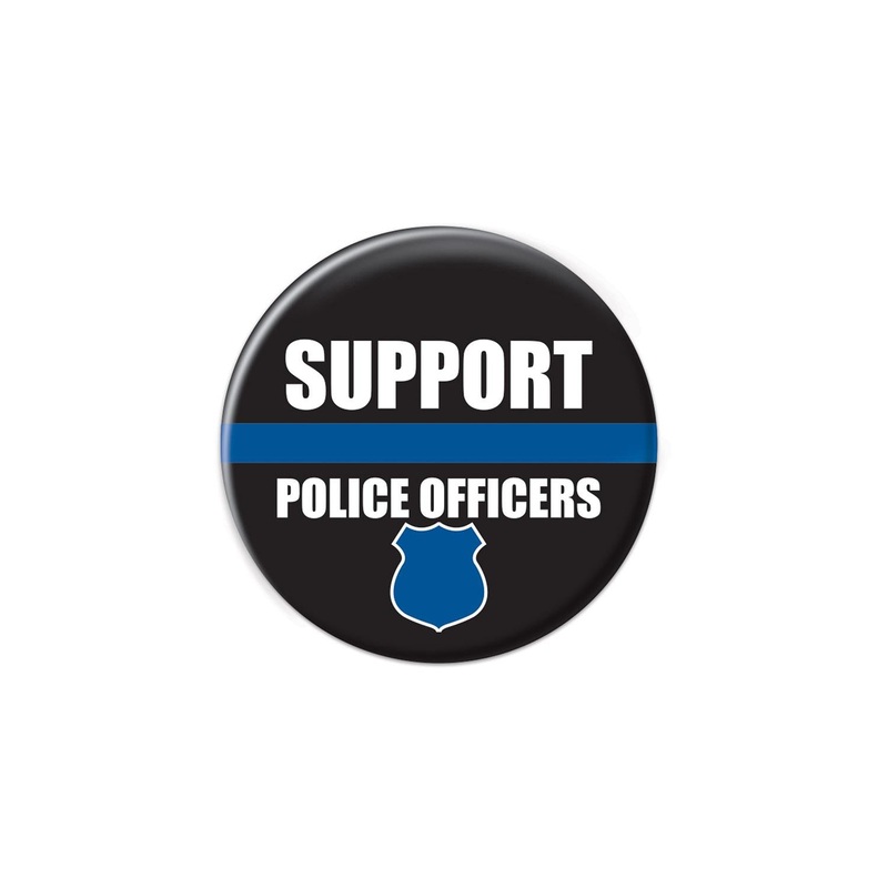 6 Pack Beistle Support Police Officers Button