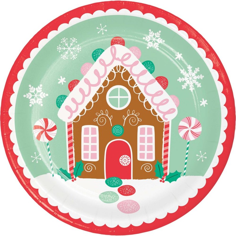 Holiday Sweets 8.75 inch Paper Dinner Plate (8/Pkg)