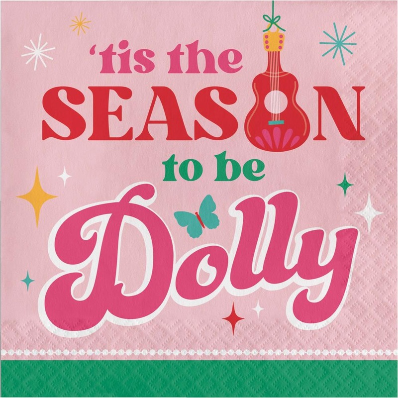 Holly Dolly 2-Ply Paper Luncheon Napkin (16/Pkg)