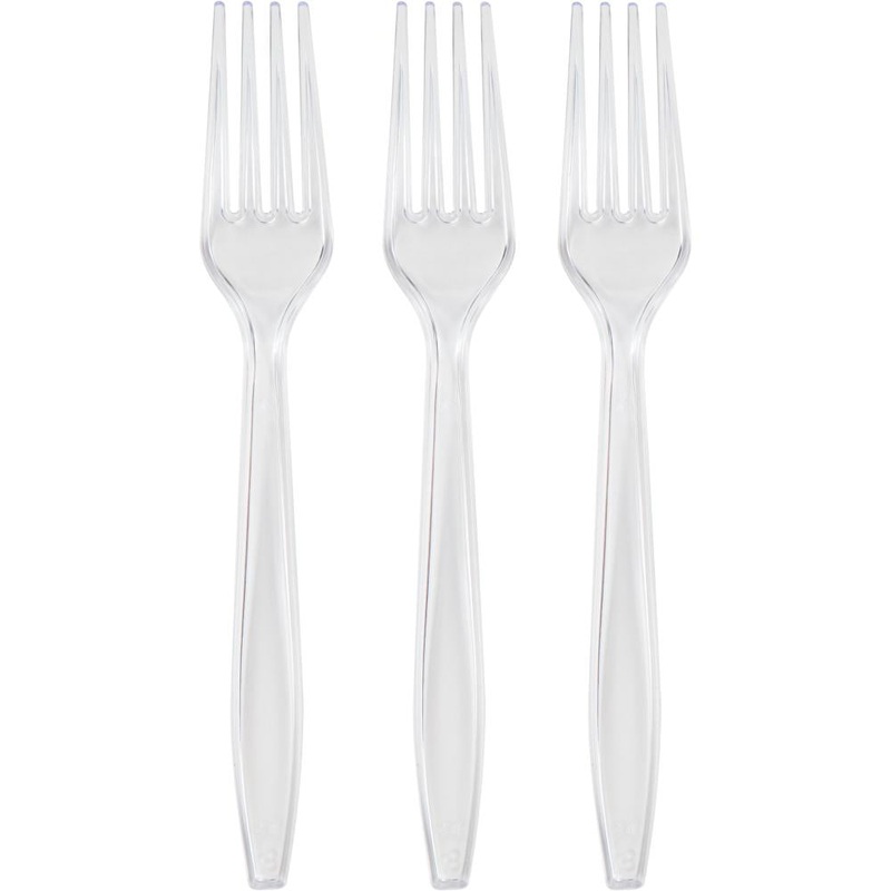 288 pc Bulk Clear Forks Only