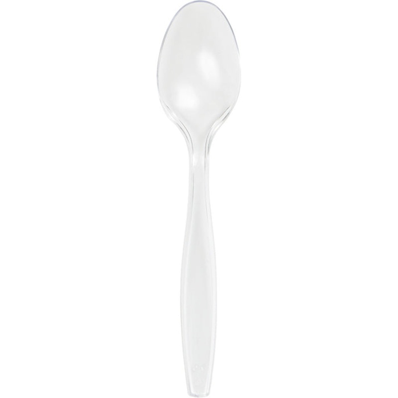 288 pc Bulk Clear Plastic Spoons