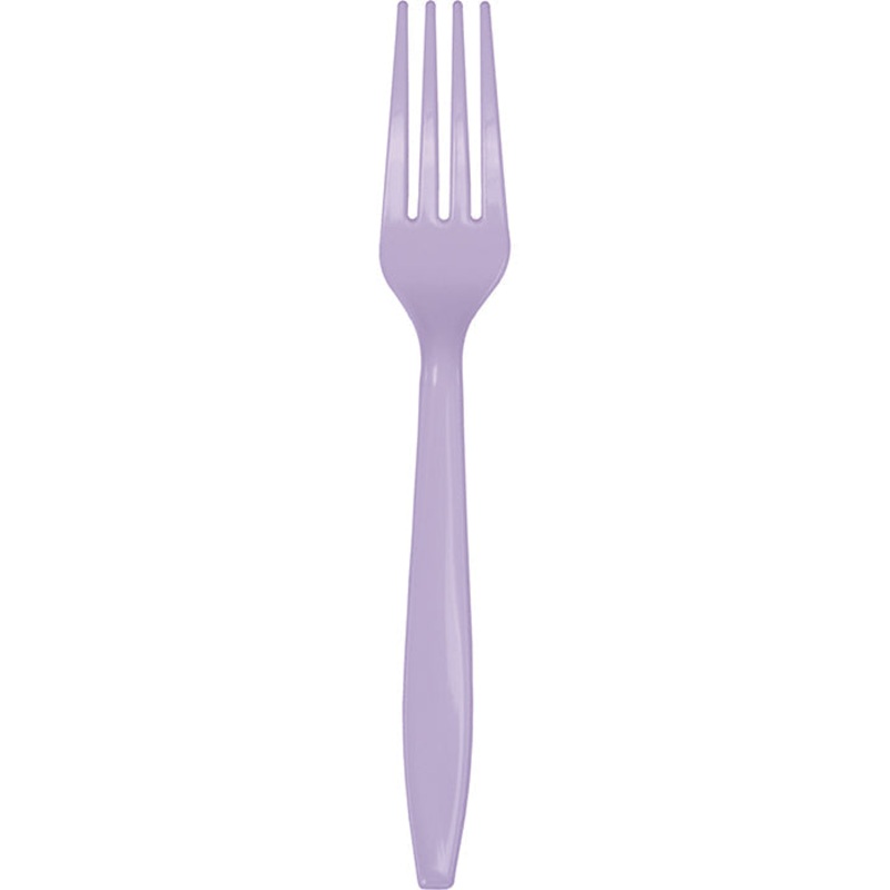288 pc Bulk Luscious Lavender Plastic Forks
