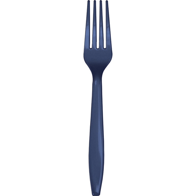288 pc Bulk Navy Plastic Forks