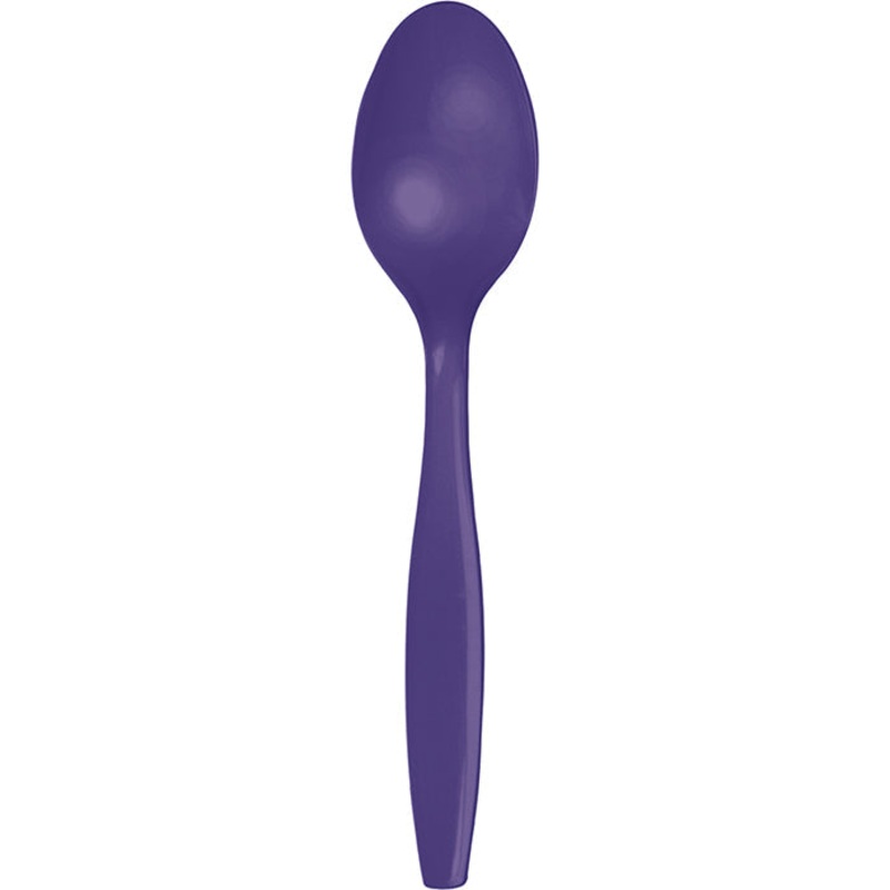 288 pc Bulk Purple Plastic Spoons