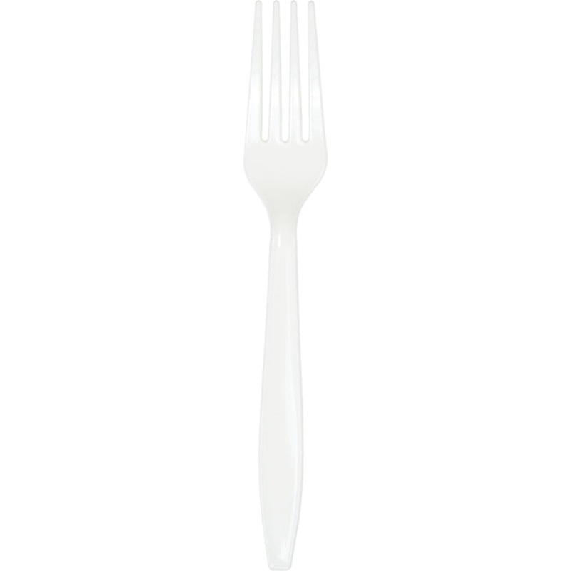 288 pc Bulk White Plastic Forks