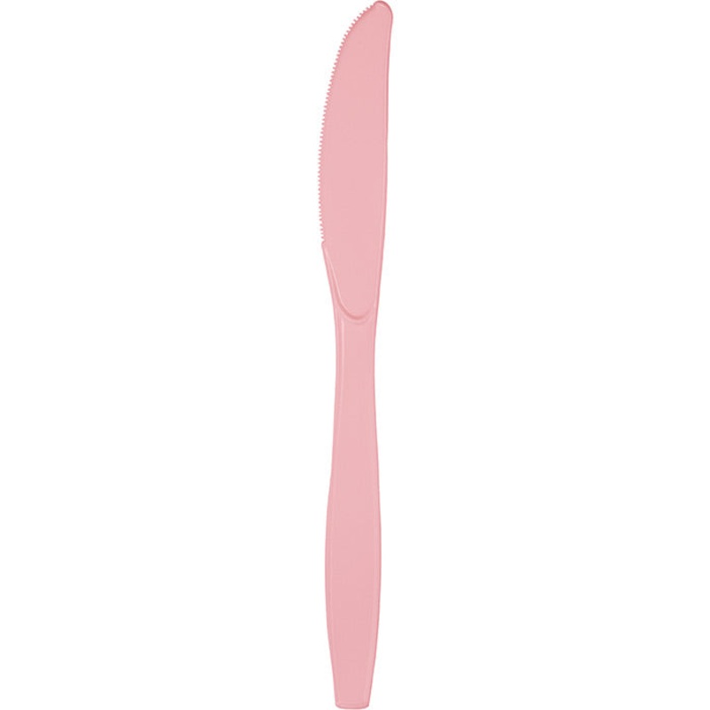600 pc Bulk Classic Pink Plastic Knives