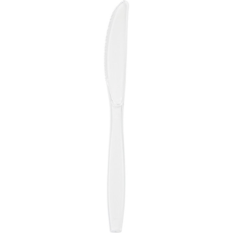 600 pc Bulk Clear Plastic Knives