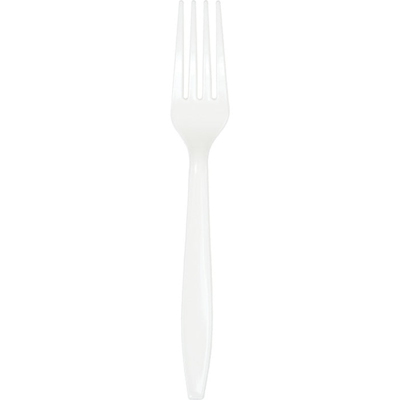 600 pc Bulk White Plastic Forks
