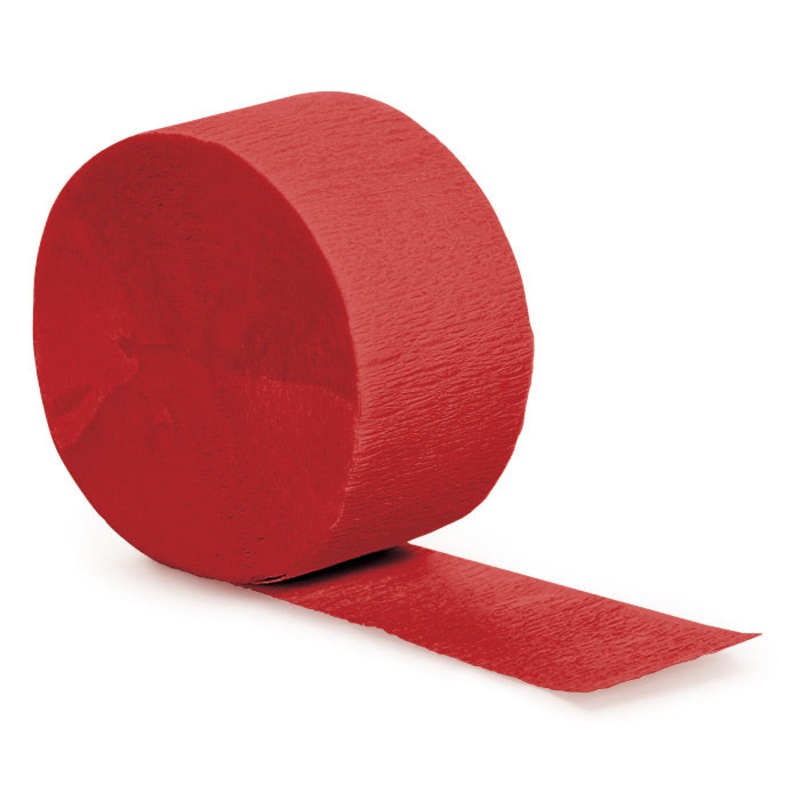 12 pc Bulk Classic Red Crepe Streamer 81 ft