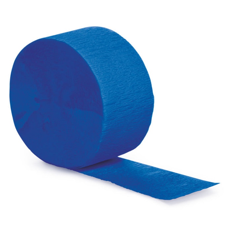 12 pc Bulk Cobalt Blue Crepe Streamer 81 ft