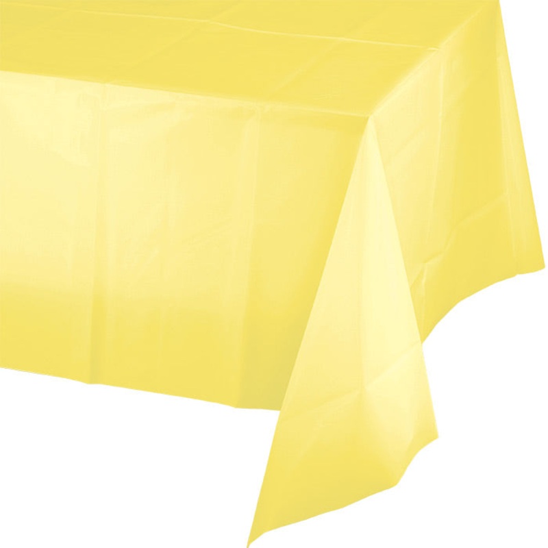 12 pc Bulk Mimosa Plastic Table Covers 54 inch x 108 inch