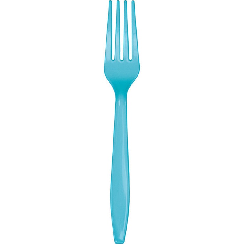 288 pc Bulk Bermuda Blue Plastic Forks