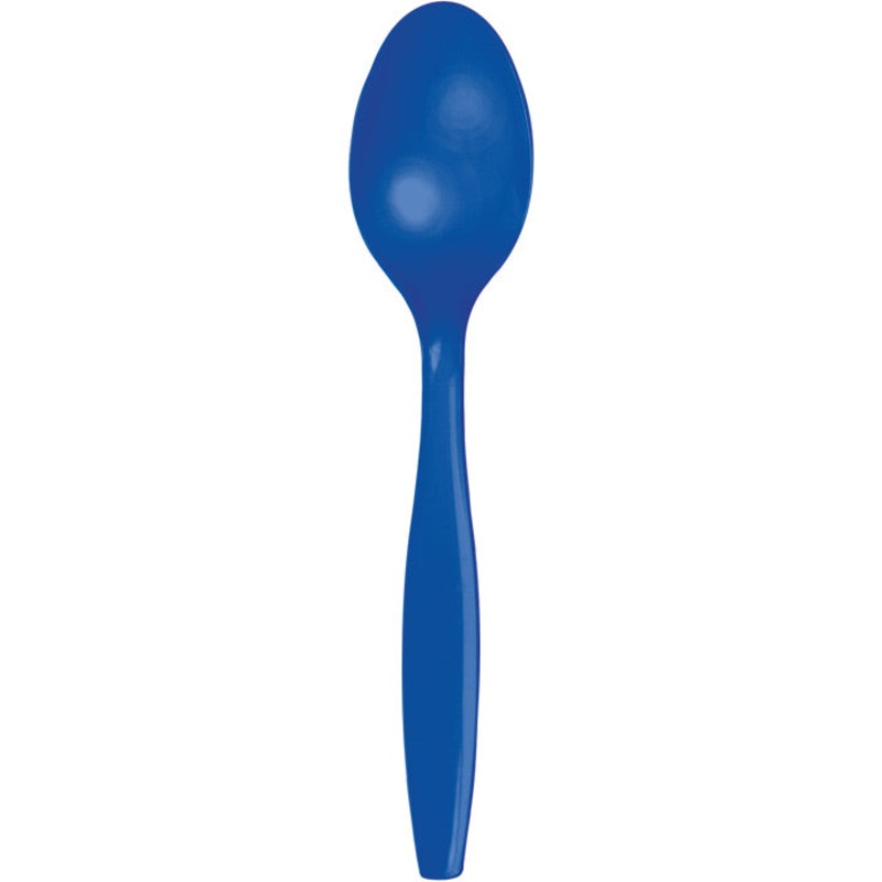 288 pc Bulk Cobalt Blue Plastic Spoons