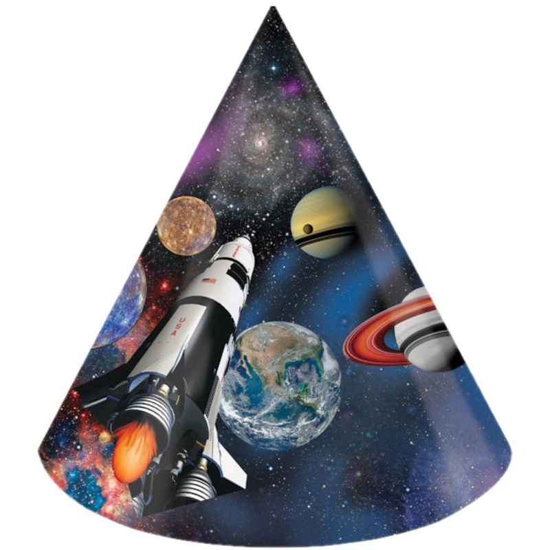 48 pc Bulk Space Blast Party Hats