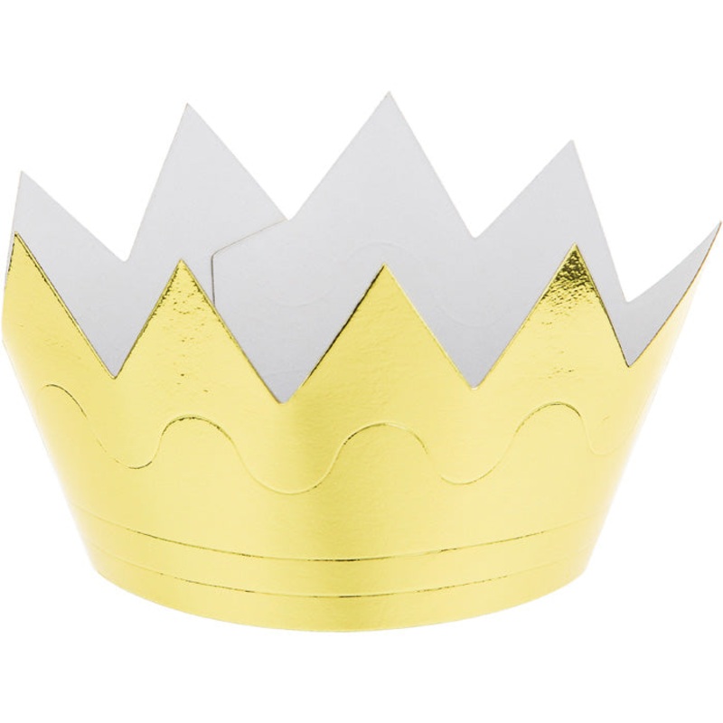 72 pc Bulk Mini Foil Crowns