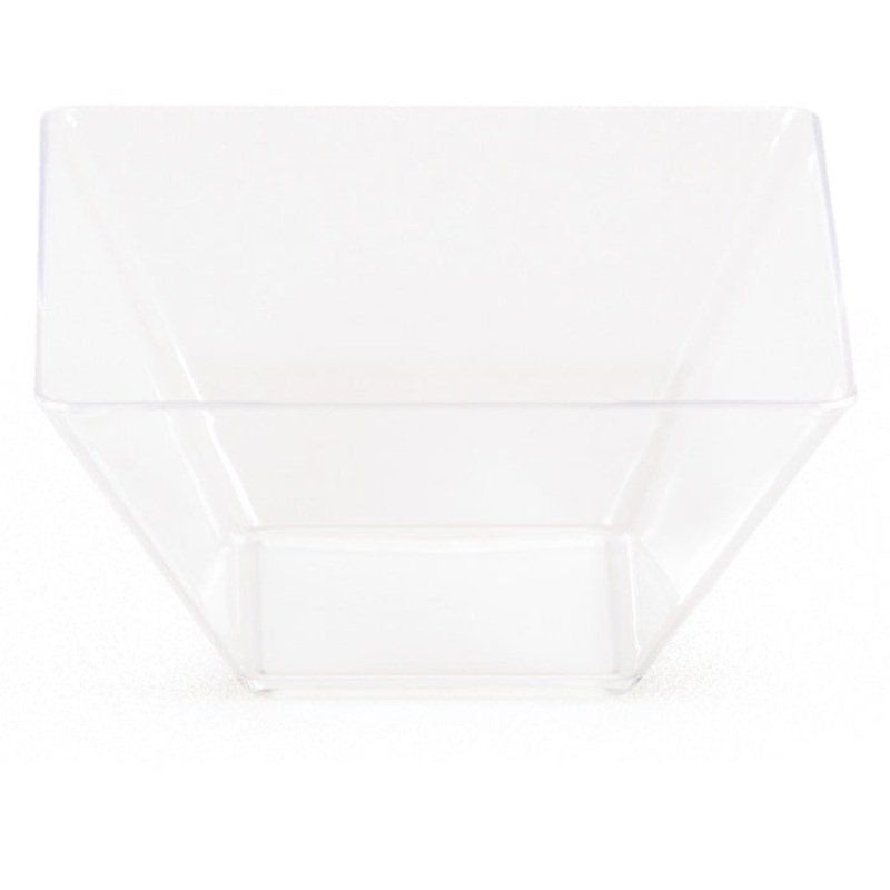 96 pc Bulk Clear TrendWare Small Square Bowl