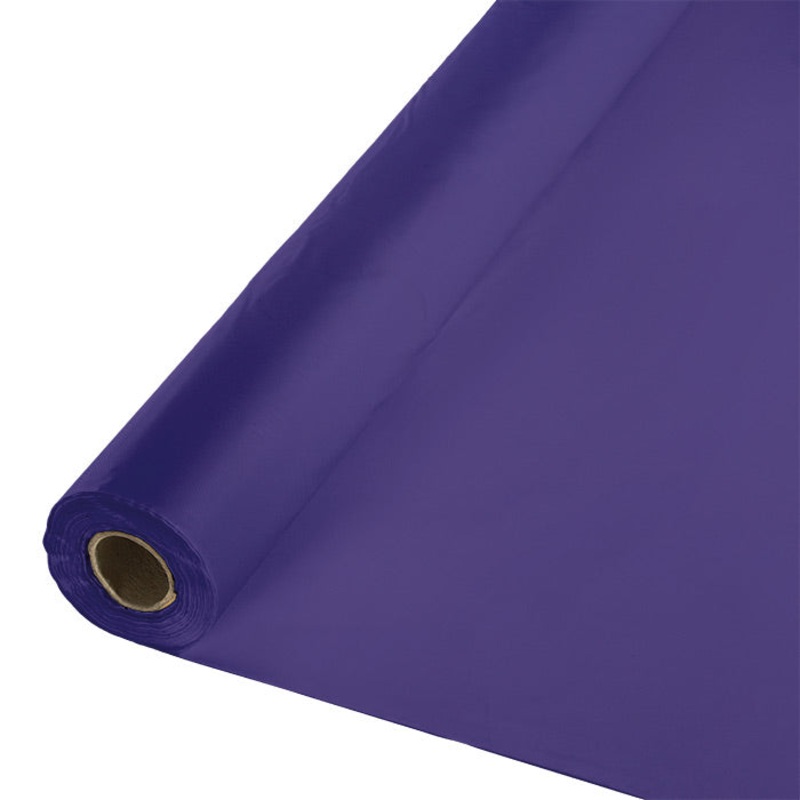 Purple Plastic Banquet Table Roll 100ft x 40 inch