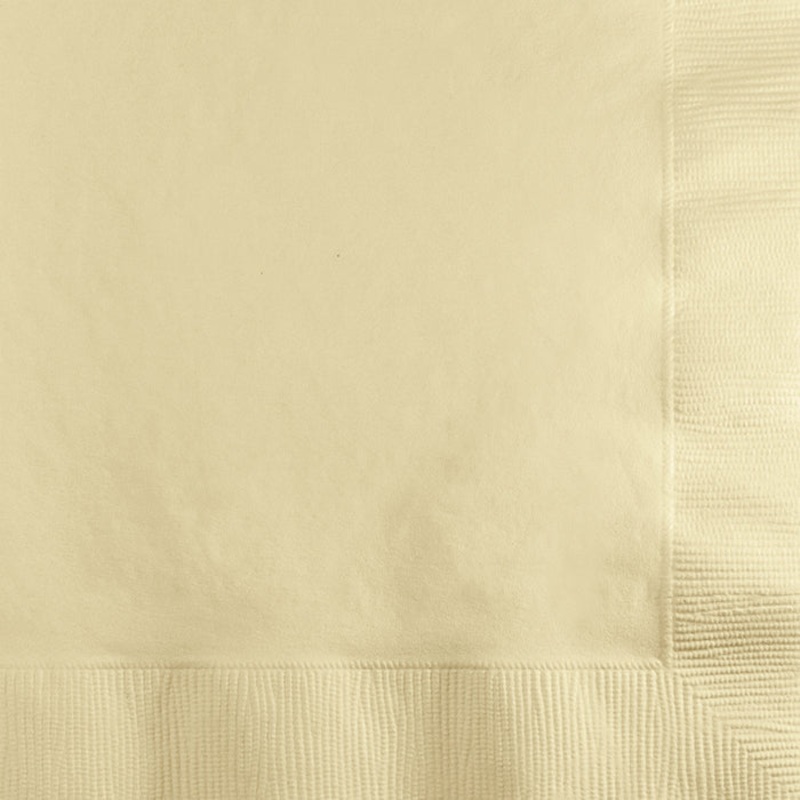 1200 pc Bulk Ivory 2 Ply Beverage Napkins
