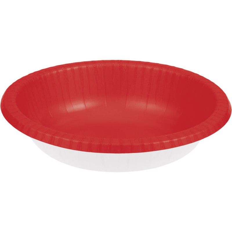 200 pc Bulk Classic Red 20 oz Paper Bowls