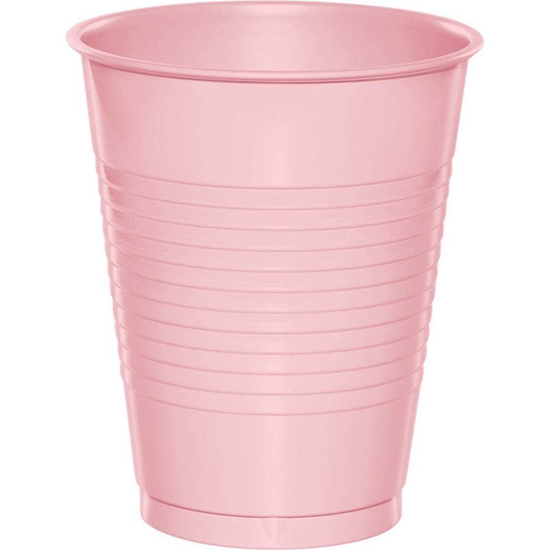 240 pc Bulk Classic Pink 16 oz Plastic Cups