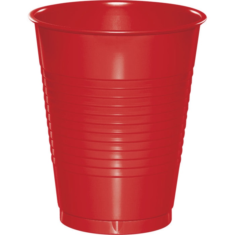 240 pc Bulk Classic Red 16 oz Plastic Cups