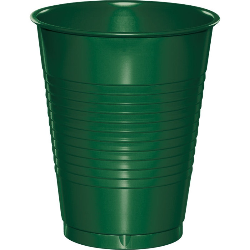 240 pc Bulk Hunter Green 16 oz Plastic Cups