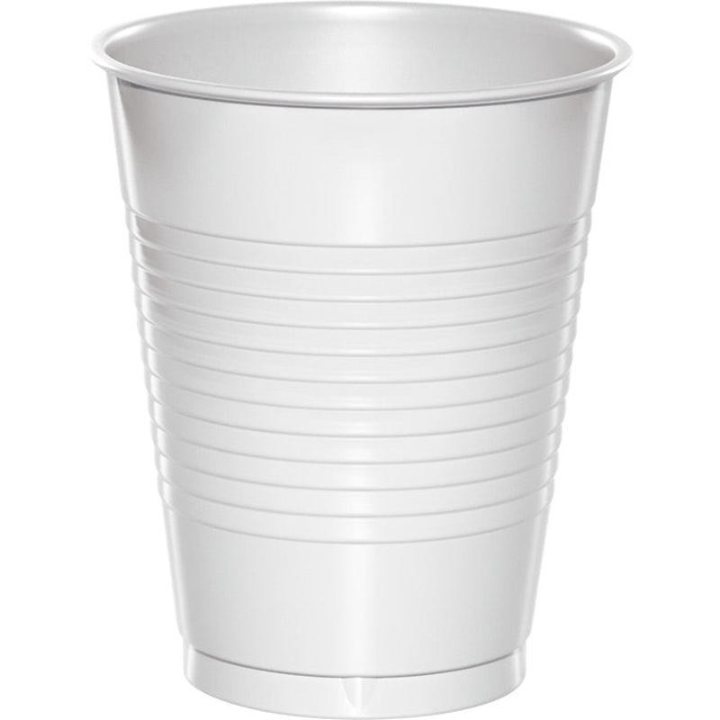 240 pc Bulk White 16 oz Plastic Cups