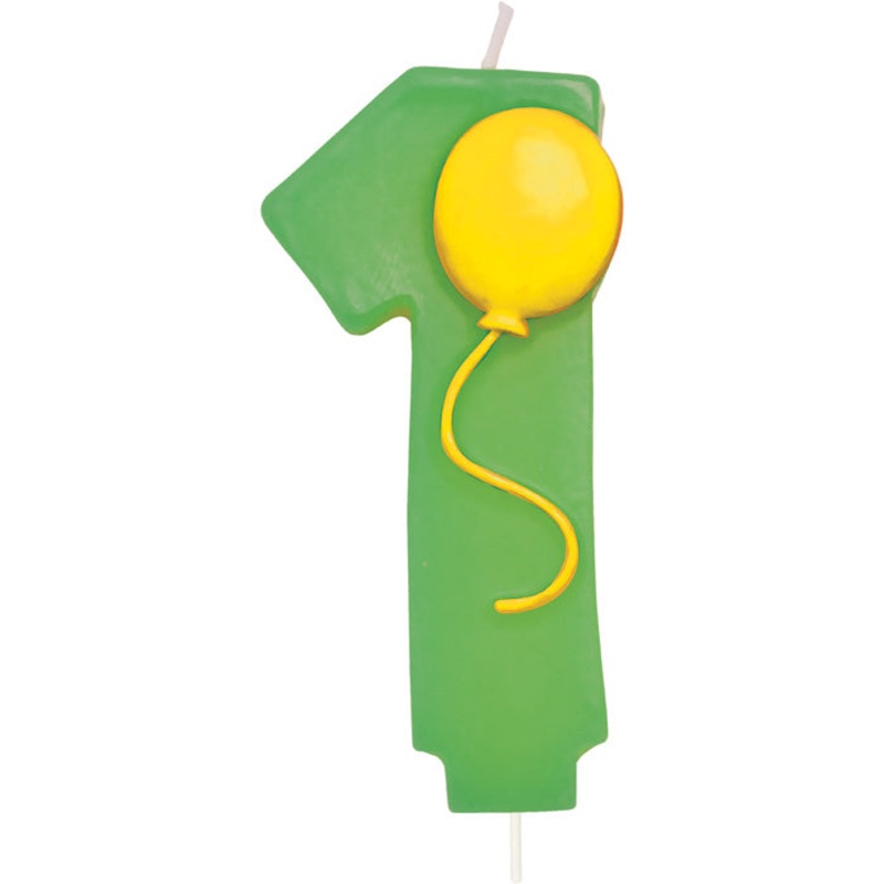 6 pc Bulk #1 Balloon Candles