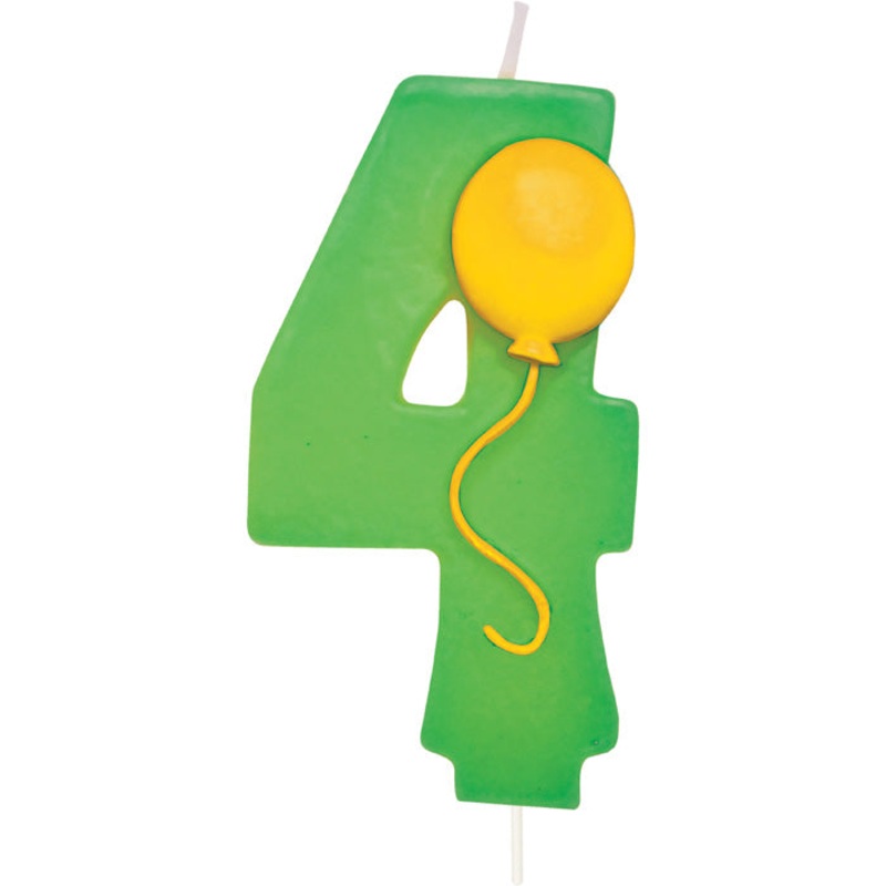 6 pc Bulk #4 Balloon Candles