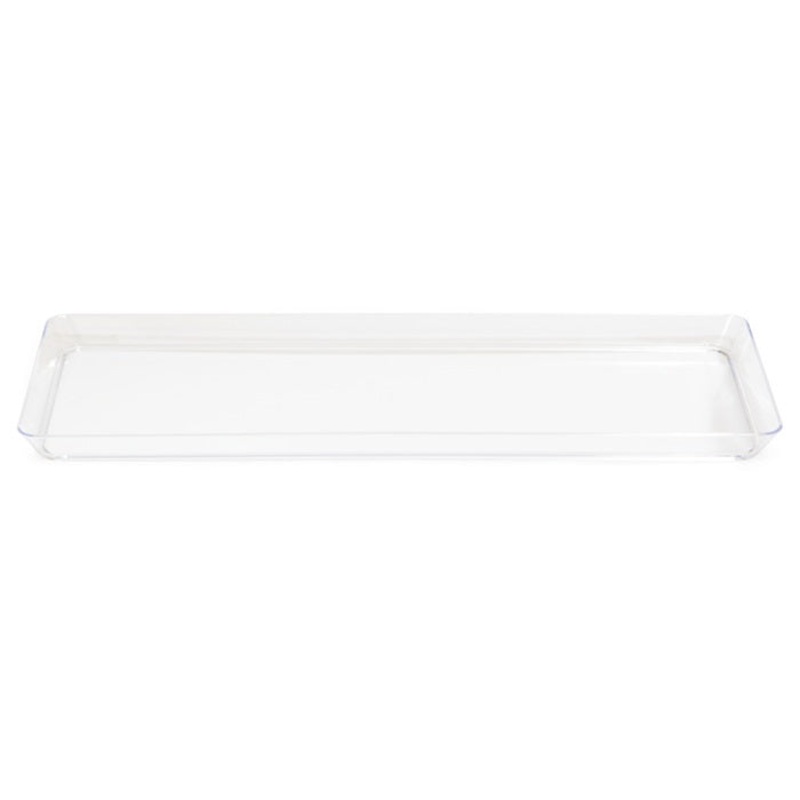 6 pc Bulk Clear TrendWare Rectangular Tray