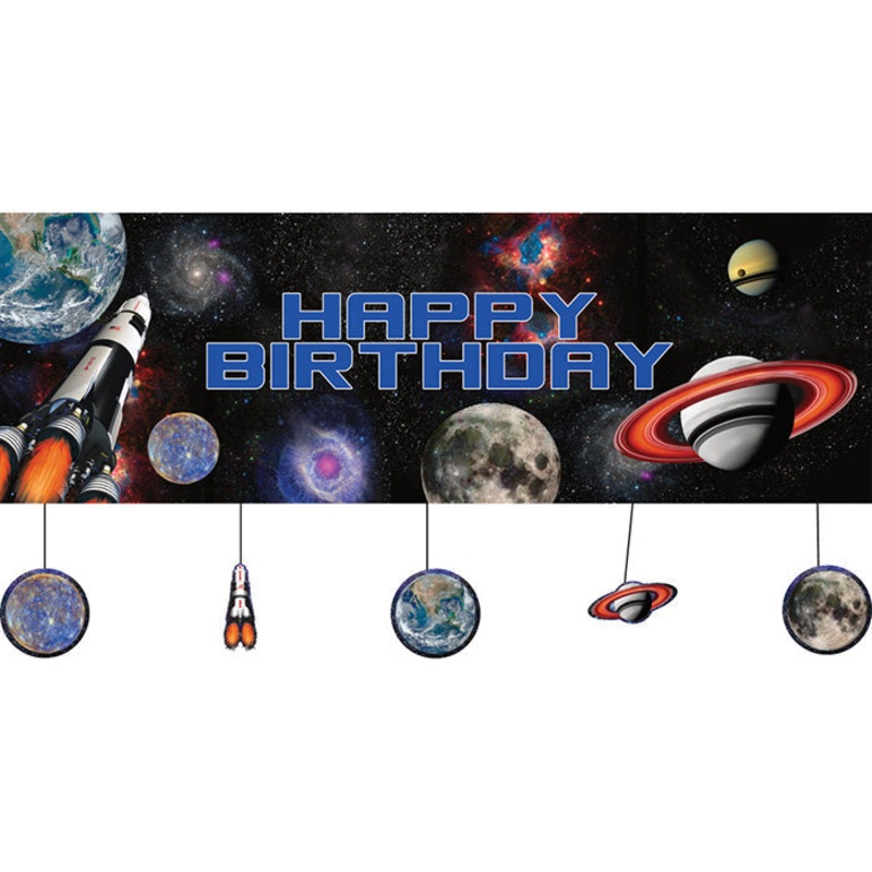 6 pc Bulk Space Blast Giant Banners
