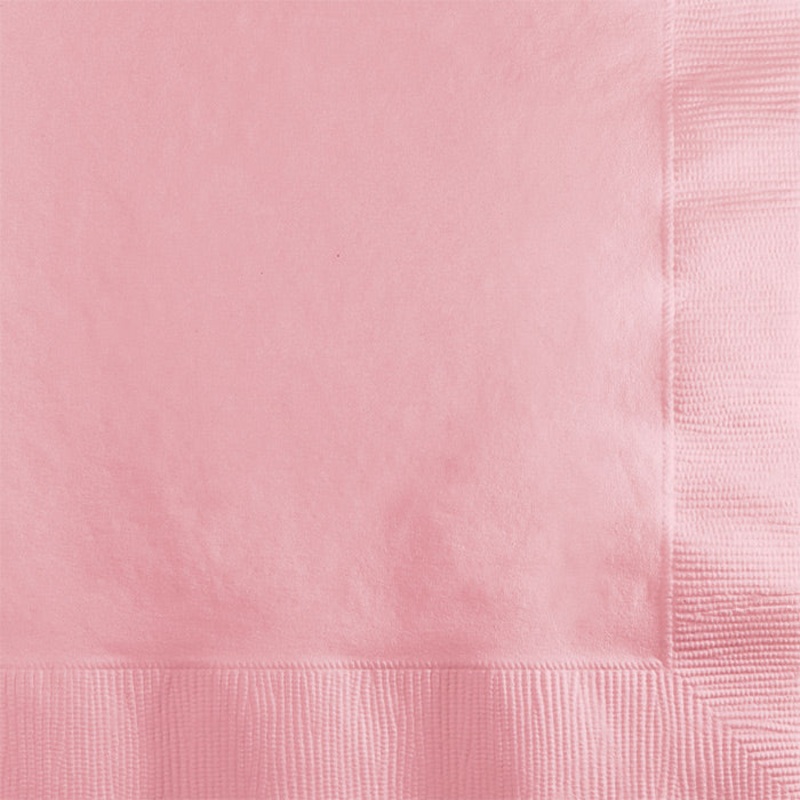 600 pc Bulk Classic Pink 2 ply Beverage Napkins
