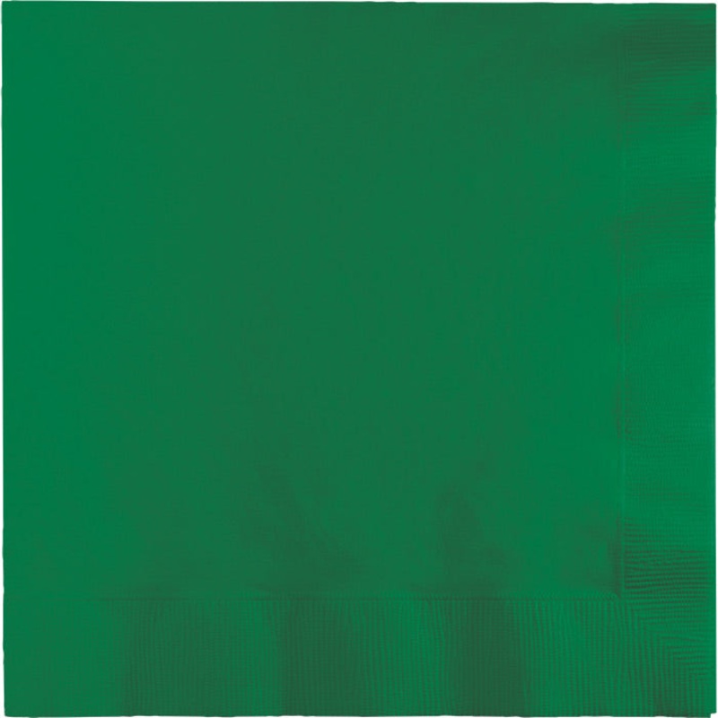 600 pc Bulk Emerald Green 2 Ply Luncheon Napkins