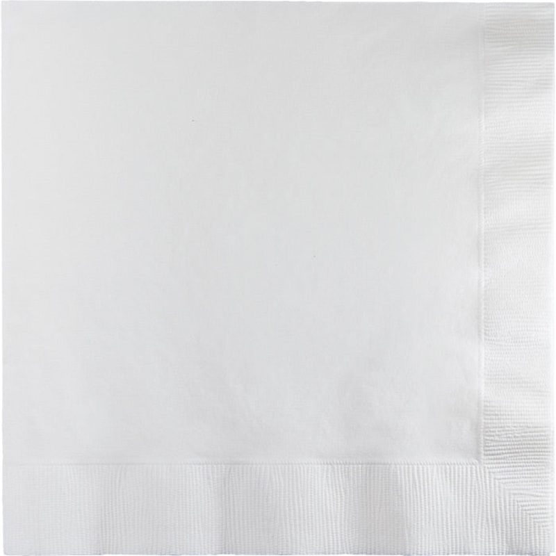 600 pc Bulk White 2 Ply Luncheon Napkins