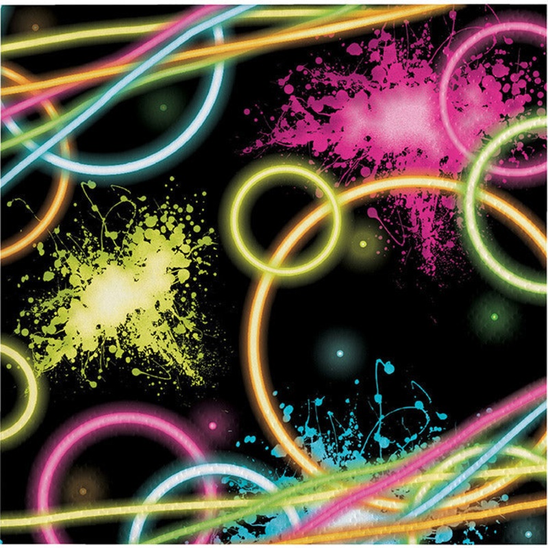 192 pc Bulk Glow Party Luncheon Napkins