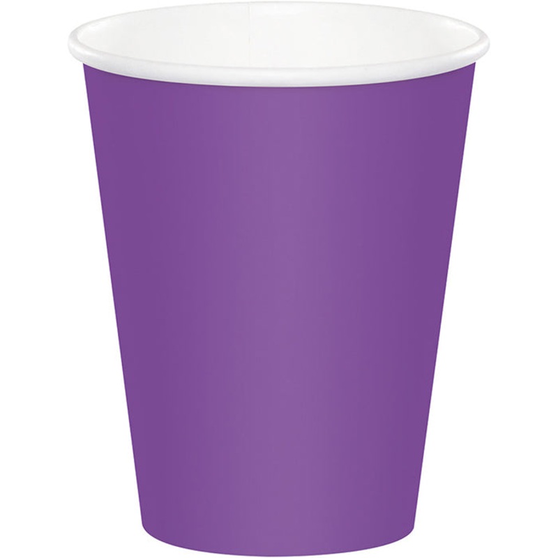 240 pc Bulk Amethyst Purple 9 oz Hot & Cold Cups