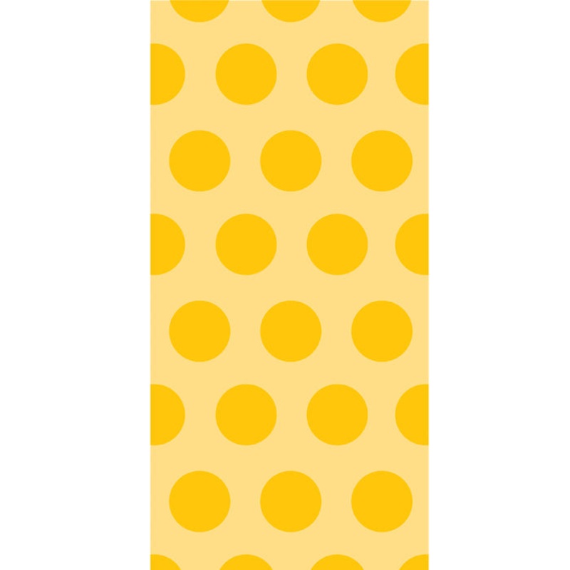 240 pc Bulk School Bus Yellow Polka Dot Favor Bags