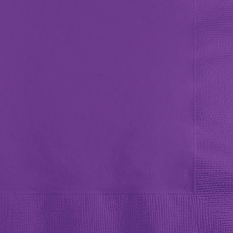 500 pc Bulk Amethyst Purple Beverage Napkins 3 ply