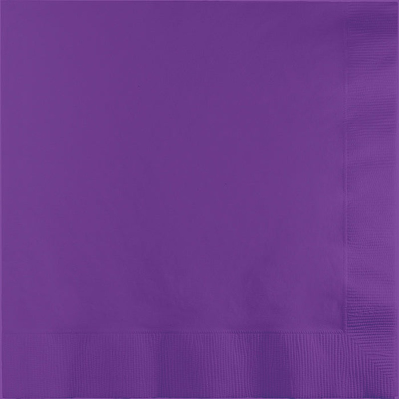 600 pc Bulk Amethyst Purple Luncheon Napkins 2 Ply
