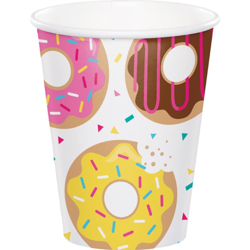 96 pc Bulk Donut Time 9 oz Cups