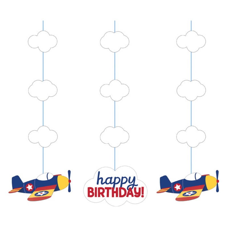 36 pc Bulk Toy Airplane Hanging Decorations
