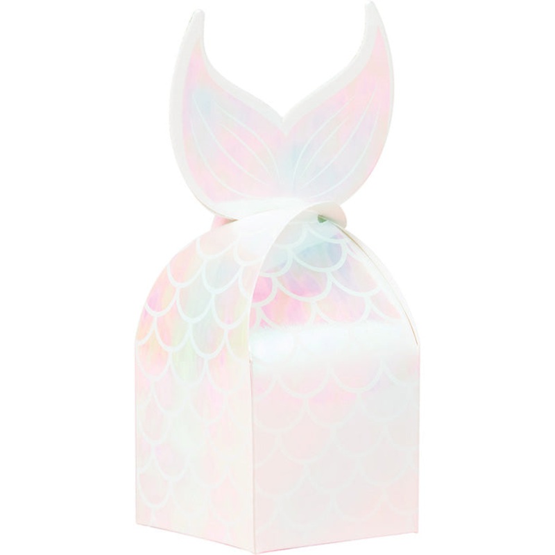 48 pc Bulk Iridescent Mermaid Party Favor Boxes