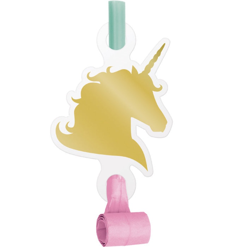 48 pc Bulk Sparkle Unicorn Party Blowers