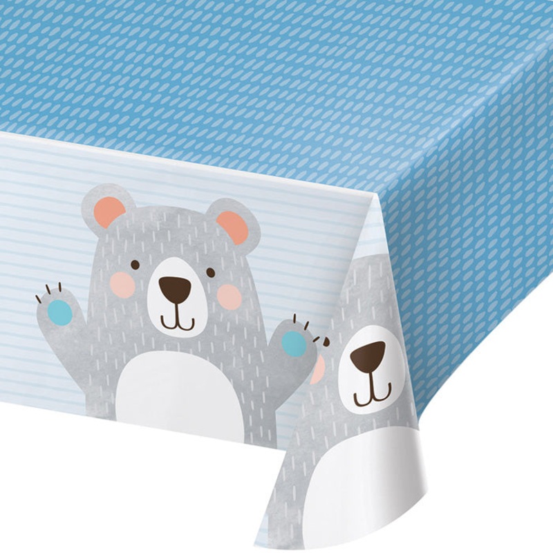 6 pc Bulk Bear Party Plastic Table Covers