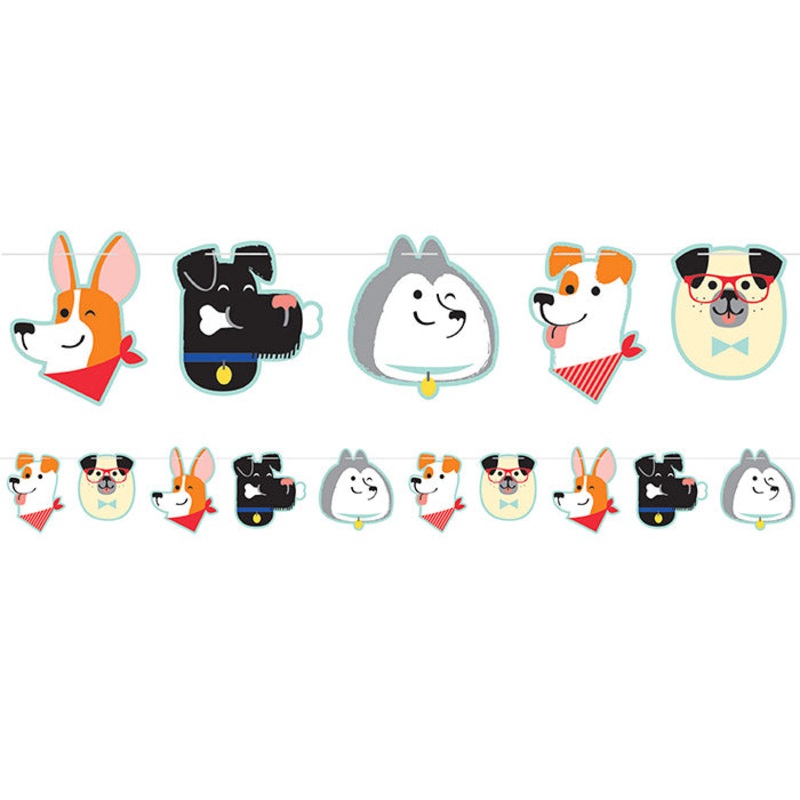 6 pc Bulk Dog Party Banners
