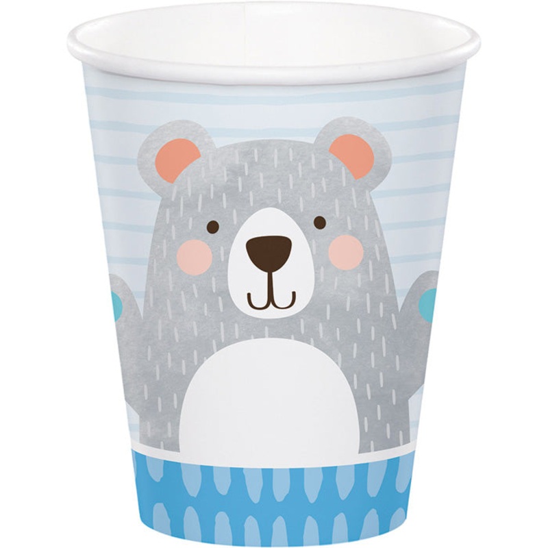 96 pc Bulk Bear Party 9 oz Cups