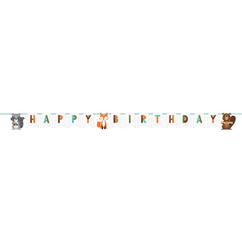 12 pc Bulk Wild One Woodland Banners
