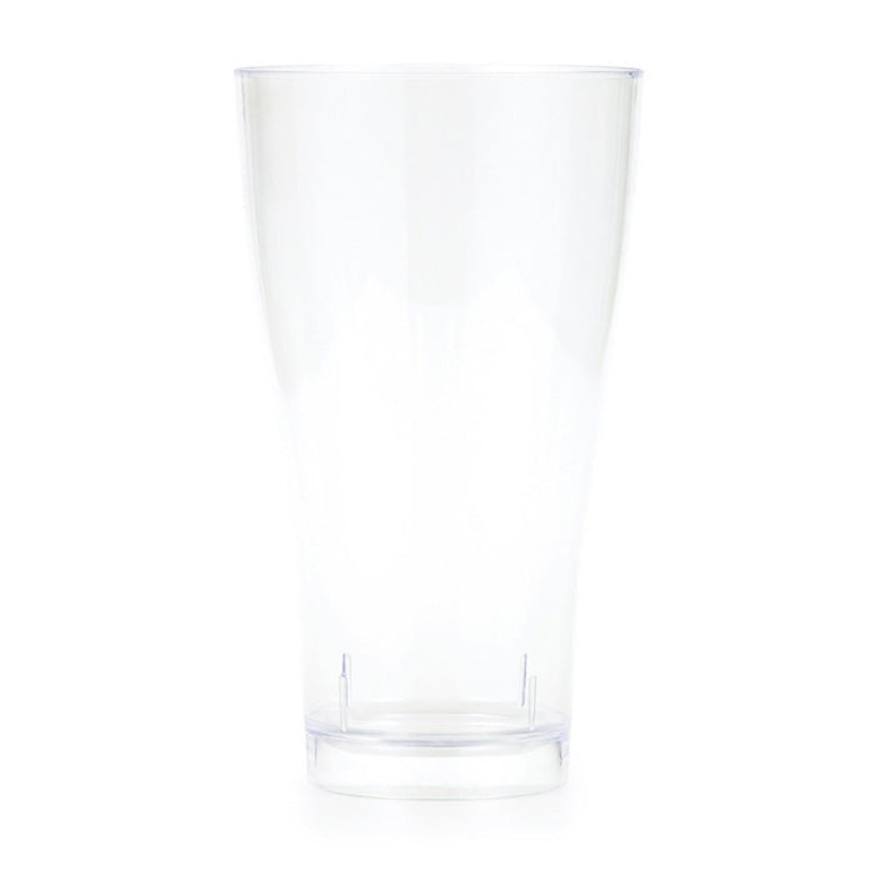 24 pc Bulk Clear 14 oz Plastic Pilsner Glasses