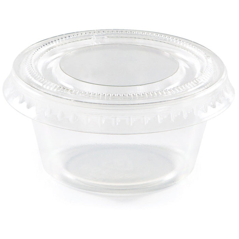 288 pc Bulk Clear 2 oz Portion Cups with Lids