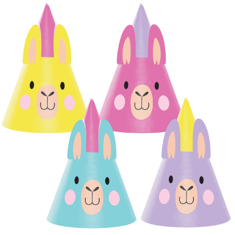48 pc Bulk Llama Party Party Hats